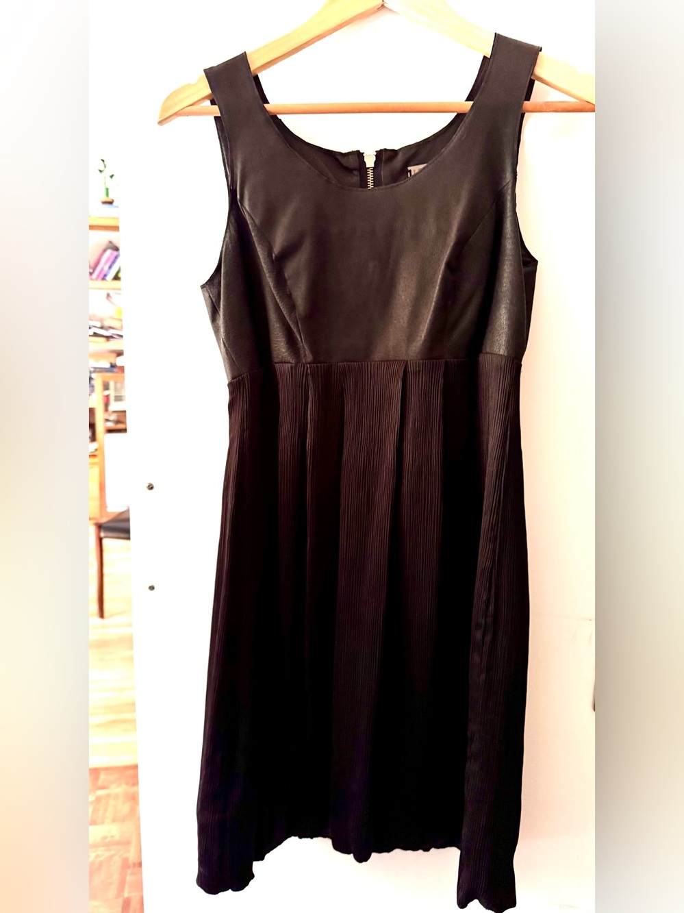 Black Leather & 100% Silk Dress – JUDE Montreal - Size S
